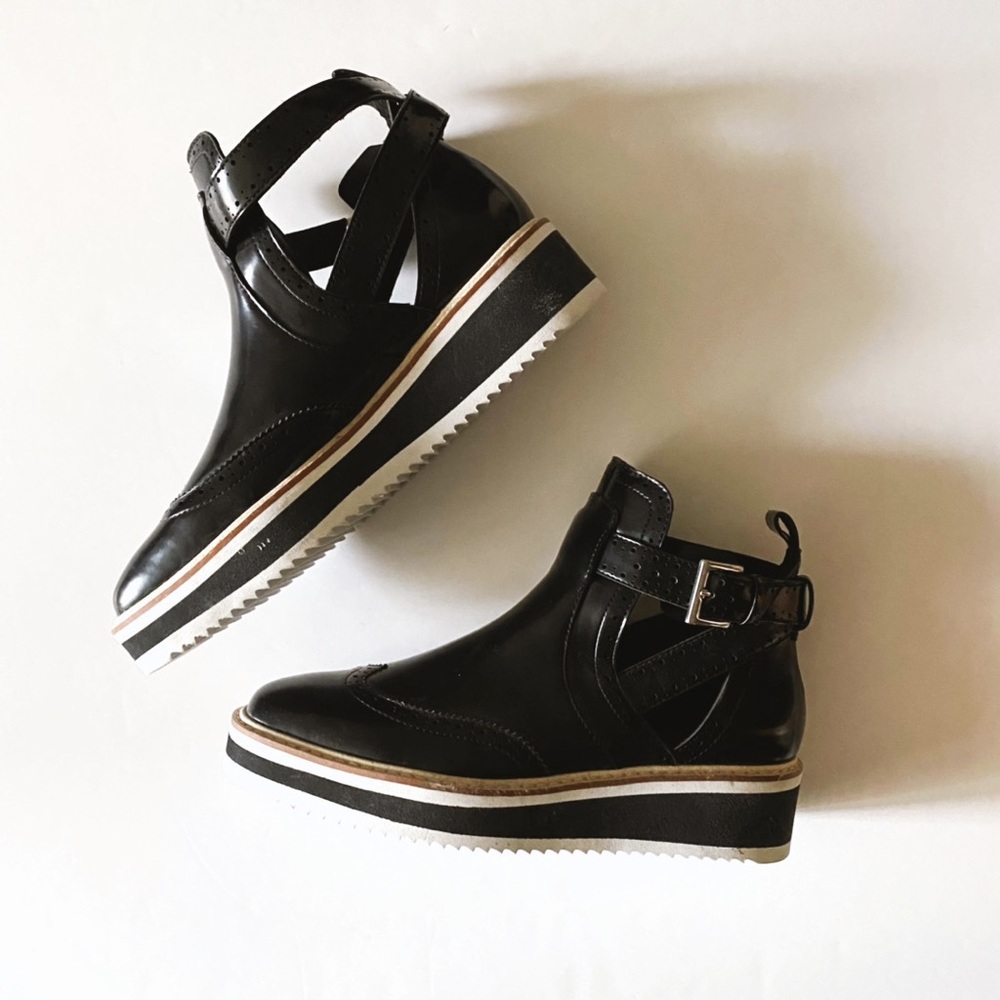 Zara Black Oxford Shoes